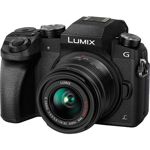 Беззеркальный фотоаппарат Panasonic Lumix DC-G7 Kit 14-42mm f/3.5-5.6 Black (DMC-G7KEE-K) UA