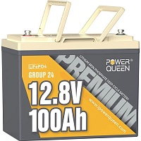 Аккумулятор Power Queen Premium LiFePO4 12V (12.8V/100Ah/1280Wh) (BMS 100A/100A)
