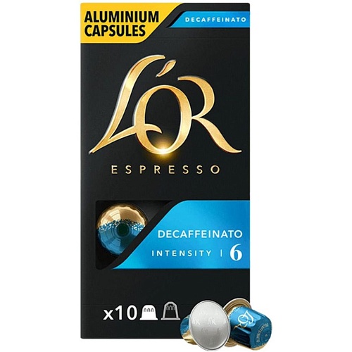 Кофе в капсулах L'or Espresso Decaffeinato Nespresso 10шт