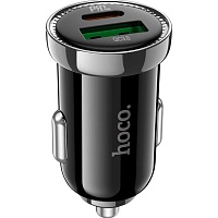 Автомобильное зарядное устройство Hoco Z44 Leading PD20W + QC3.0