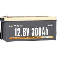 Аккумулятор Power Queen LiFePO4 12V (12.8V/300Ah/3840Wh) (BMS 200A/200A) Аккумулятор Power Queen LiFePO4 12V (12.8V/300Ah/3840Wh) (BMS 200A/200A)