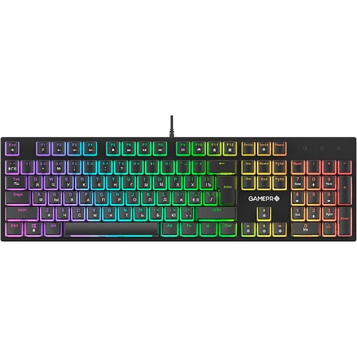 Клавиатура GamePro MK85R Red Switch RGB USB Black 
