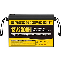 Аккумулятор Basen Green LiFePO4 12V (12.8V/230Ah/2944Wh) (BG-12230) Аккумулятор Basen Green LiFePO4 12V (12.8V/230Ah/2944Wh) (BG-12230)