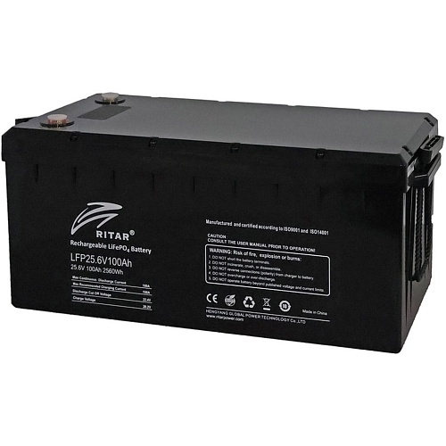 Акумулятор Ritar LiFePO4 24V (25.6V/100Ah/2560Wh) (LFP25.6V100Ah G1) - придбати в Дніпрі, Україні: ціна, характеристики | інтернет-магазин TOUCH Акумулятор Ritar LiFePO4 24V (25.6V/100Ah/2560Wh) (LFP25.6V100Ah G1) - придбати в Дніпрі, Україні: ціна, характеристики | інтернет-магазин TOUCH