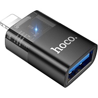 Переходник Hoco UA36 Lightning Male to USB-A Female OTG Black Переходник Hoco UA36 Lightning Male to USB-A Female OTG Black