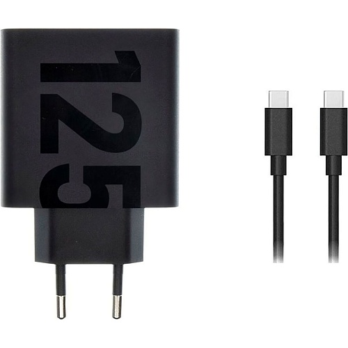 Мережевий зарядний пристрій Motorola TurboPower 125W + Cable USB-C to USB-C Black (SJMC1252) - придбати в Дніпрі, Україні: ціна, характеристики | інтернет-магазин TOUCH