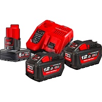 Аккумуляторы к электроинструменту + зарядное устройство Milwaukee M18 HNRG-122 (4933464261) Аккумуляторы к электроинструменту + зарядное устройство Milwaukee M18 HNRG-122 (4933464261)