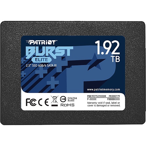 SSD накопитель Patriot Burst Elite 1.92TB (PBE192TS25SSDR) SSD накопитель Patriot Burst Elite 1.92TB (PBE192TS25SSDR)