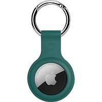 Чехол для поисковой метки Apple AirTag Silicone Key Ring (Pine Green) HC