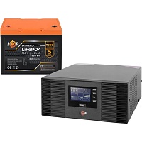 Источник бесперебойного питания (ИБП) LogicPower B1500 + LiFePO4 батарея 12.8V - 64Ah BMS 80A/40A (29907)