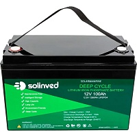 Аккумулятор Solinved LiFePO4 12V (12.8V/100Ah/1280Wh) (SLV-12100FP)