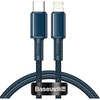 Кабель Baseus High Density Braided USB-C to Lightning 1m Blue (CATLGD-03)