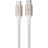 Кабель Proove Dense Metal USB-С to USB-С 60W 1m White (CCDM60002202) Кабель Proove Dense Metal USB-С to USB-С 60W 1m White (CCDM60002202)