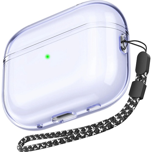 Чехол AhaStyle Transparent Case для Airpods Pro 2 Purple 
