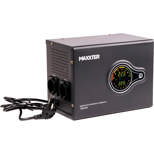 Джерело безперебійного живлення (ДБЖ) Maxxter MX-HI-PSW1000-01 - придбати в Дніпрі, Україні: ціна, характеристики | інтернет-магазин TOUCH
