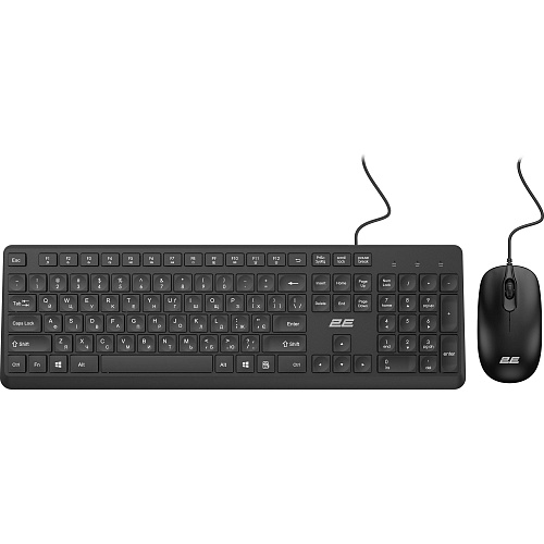 Комплект (клавіатура + миша) 2E MK405 USB UA Black (2E-MK405UBK_UA) - придбати в Дніпрі, Україні: ціна, характеристики | інтернет-магазин TOUCH Комплект (клавіатура + миша) 2E MK405 USB UA Black (2E-MK405UBK_UA) - придбати в Дніпрі, Україні: ціна, характеристики | інтернет-магазин TOUCH