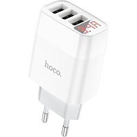 Мережевий зарядний пристрій Hoco C93A 3-USB White - придбати в Дніпрі, Україні: ціна, характеристики | інтернет-магазин TOUCH Мережевий зарядний пристрій Hoco C93A 3-USB White - придбати в Дніпрі, Україні: ціна, характеристики | інтернет-магазин TOUCH