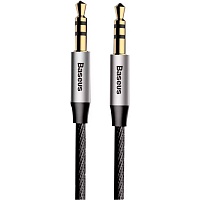 Кабель Baseus Yiven M30 3.5 mm to 3.5 mm 1.5m Black (CAM30-CS1)