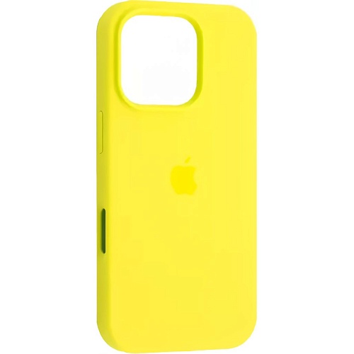 Чехол Silicone Case для Apple iPhone 16 Pro Max Yellow AA