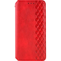 Чехол-книжка GETMAN Cubic Cover Case для Xiaomi Redmi 12 4G/5G Red Чехол-книжка GETMAN Cubic Cover Case для Xiaomi Redmi 12 4G/5G Red