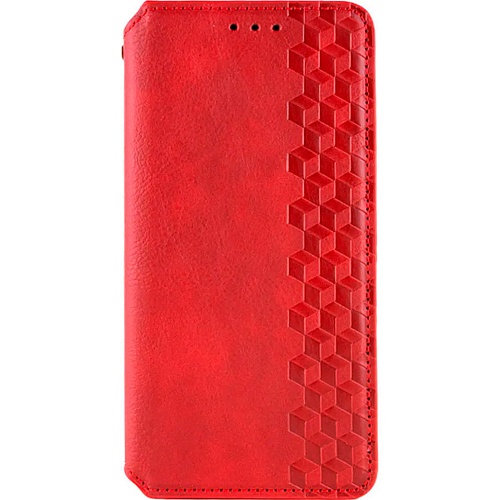 Чехол-книжка GETMAN Cubic Cover Case для Xiaomi Redmi 12 4G/5G Red