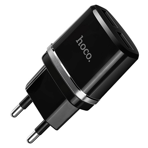 Сетевое зарядное устройство Hoco C12 (Black)