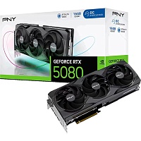 Видеокарта PNY GeForce RTX 5080 Triple Fan OC 16GB (VCG508016TFXPB1-O) UA