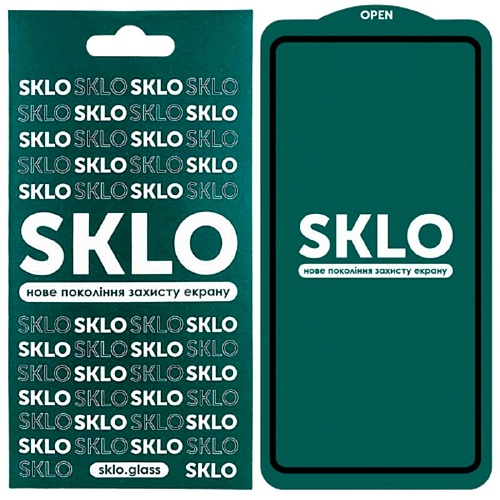 Защитное стекло SKLO 5D (full glue) для Xiaomi Mi 11 Lite (Black)
