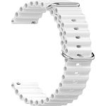 Универсальный ремешок для смарт-часов Ocean Band 22mm White