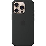Чехол Silicone Case with MagSafe для Apple iPhone 16 Pro Black AAA