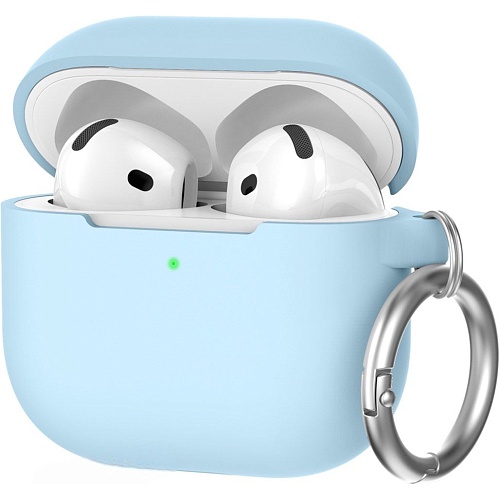 Чехол AhaStyle Colorful Silicone Case для AirPods 4 Sky Blue