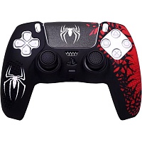 Чехол на геймпад Silicone Case для Sony DualSense Spider-Man + Touch Pad Sticker