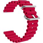 Универсальный ремешок для смарт-часов Ocean Band 20mm Wine Red