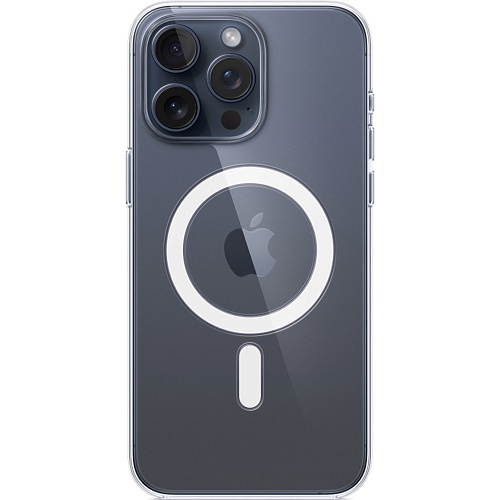 Чехол Apple Clear Case with MagSafe для iPhone 15 Pro Max Transparent (MT233ZM/A)