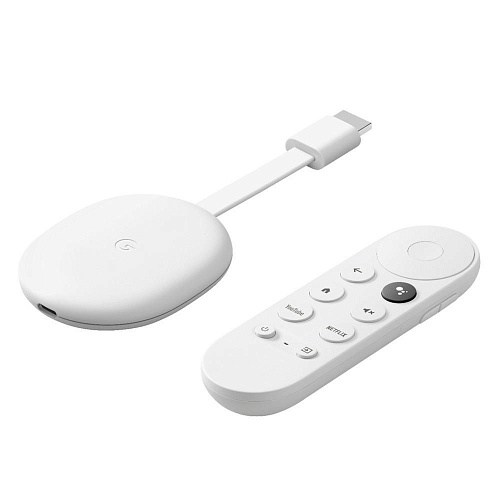 Медиаплеер Google Chromecast 4K with Google TV Snow (GA01919)
