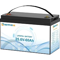 Аккумулятор Bottione LiFePO4 24V (25.6V/60Ah/1536Wh) (BO-24-60) Аккумулятор Bottione LiFePO4 24V (25.6V/60Ah/1536Wh) (BO-24-60)