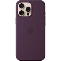 Чехол Silicone Case with MagSafe для Apple iPhone 16 Pro Max Plum AAA
