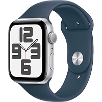 Смарт-часы Apple Watch SE 2 GPS 44mm Silver Aluminium Case with Storm Blue Sport Band M/L (MREE3) Смарт-часы Apple Watch SE 2 GPS 44mm Silver Aluminium Case with Storm Blue Sport Band M/L (MREE3)