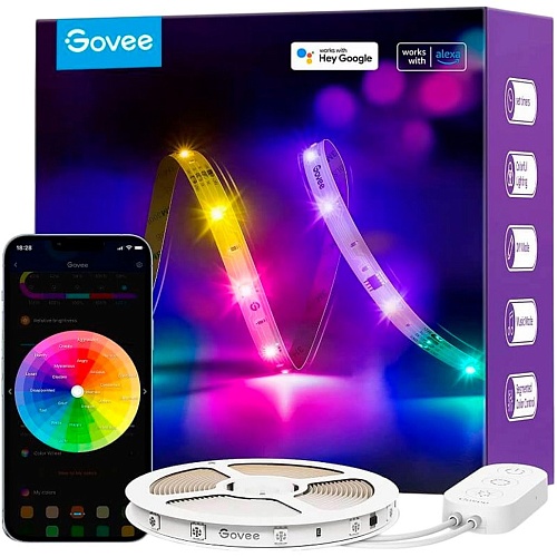 Світлодіодна стрічка Govee H618C Basic Wi-Fi + Bluetooth LED Strip Lights RGBIC 10м (H618C3D1) - придбати в Дніпрі, Україні: ціна, характеристики | інтернет-магазин TOUCH
