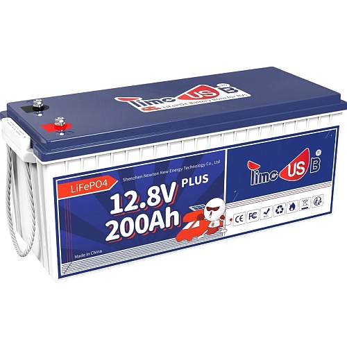 Аккумулятор Timeusb LiFePO4 12V (12.8V/200Ah/2560Wh) (T12V200-200-Plus-8-A160)