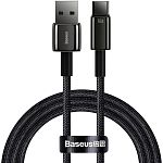 Кабель Baseus Tungsten Gold Fast Charging Data Cable USB to USB-C 66W 1m Black (CATWJ-B01)