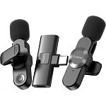 Микрофонная радиосистема Earldom ET-MC8C USB-C Black