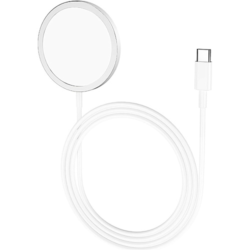 Беспроводное зарядное устройство Hoco Original Series MagSafe 15W Wireless Fast Charger CW47 Silver