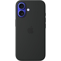Чехол Apple Silicone Case with MagSafe для iPhone 16 Black (MYY13ZM/A)
