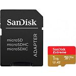 Карта памяти SanDisk microSDXC 1TB UHS-I Extreme U3 A2 V30 + SD Adapter (SDSQXAV-1T00-GN6MA)