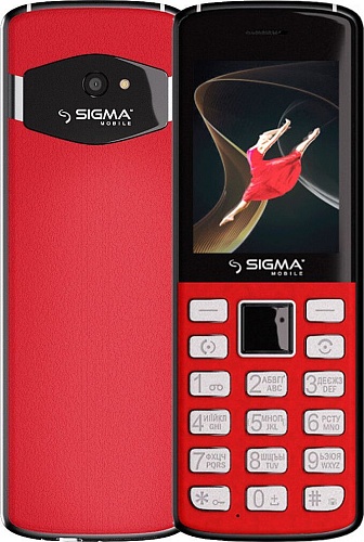 Мобільний телефон Sigma mobile X-style 24 ONYX (Red) UA-UCRF - придбати в Дніпрі, Україні: ціна, характеристики | інтернет-магазин TOUCH