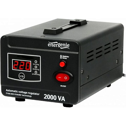 Стабілізатор напруги EnerGenie EG-AVR-D2000-01 2000VA - придбати в Дніпрі, Україні: ціна, характеристики | інтернет-магазин TOUCH