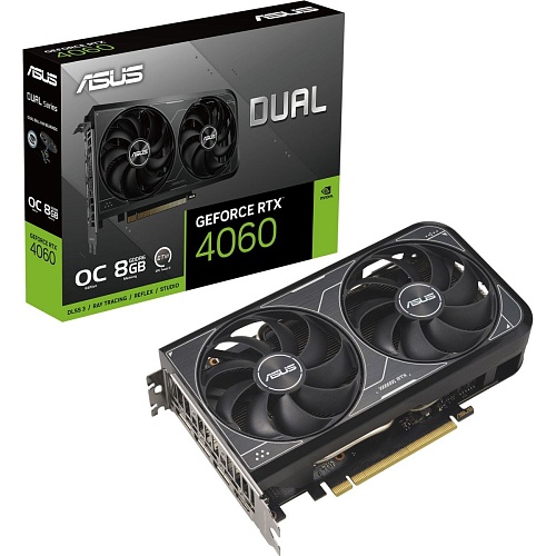 Видеокарта Asus Dual GeForce RTX 4060 V2 OC Edition 8GB GDDR6 (90YV0JC4-M0NA00) EU
