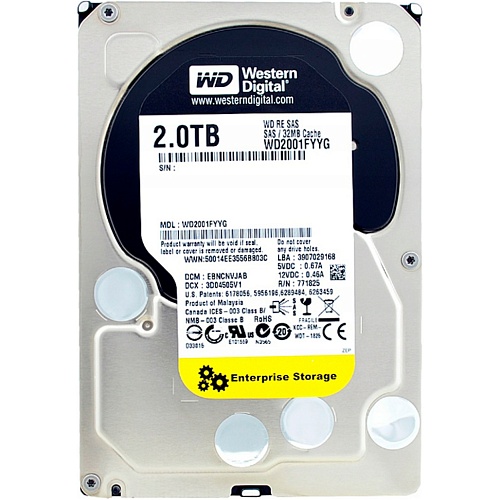 Жесткий диск 3.5" WD RE 2TB SAS 32MB (WD2001FYYG)