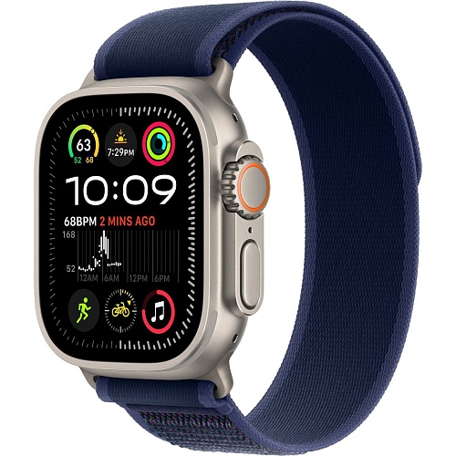 Смарт-часы Apple Watch Ultra 2 49mm Natural Titanium Case with Blue Trail Loop S/M (MX4J3)